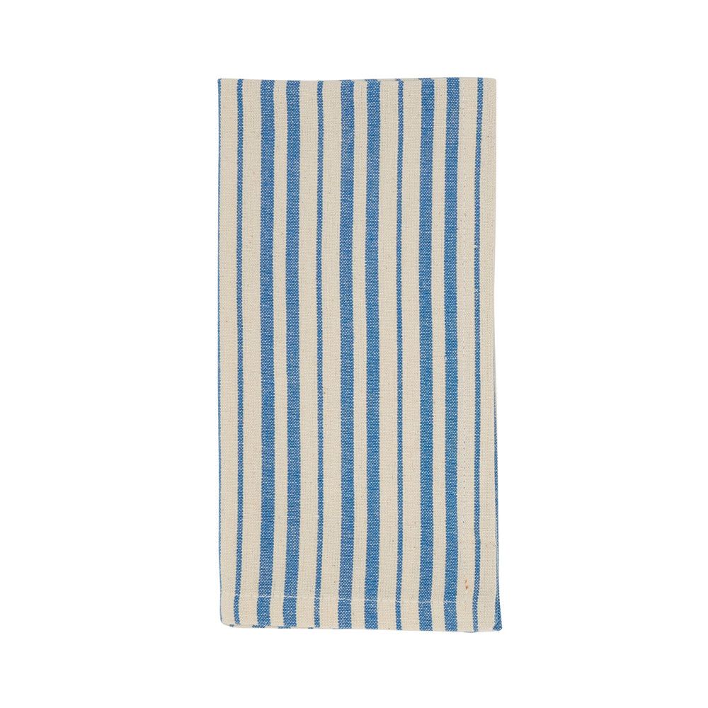 Striped Design Napkin S/4, French Blue