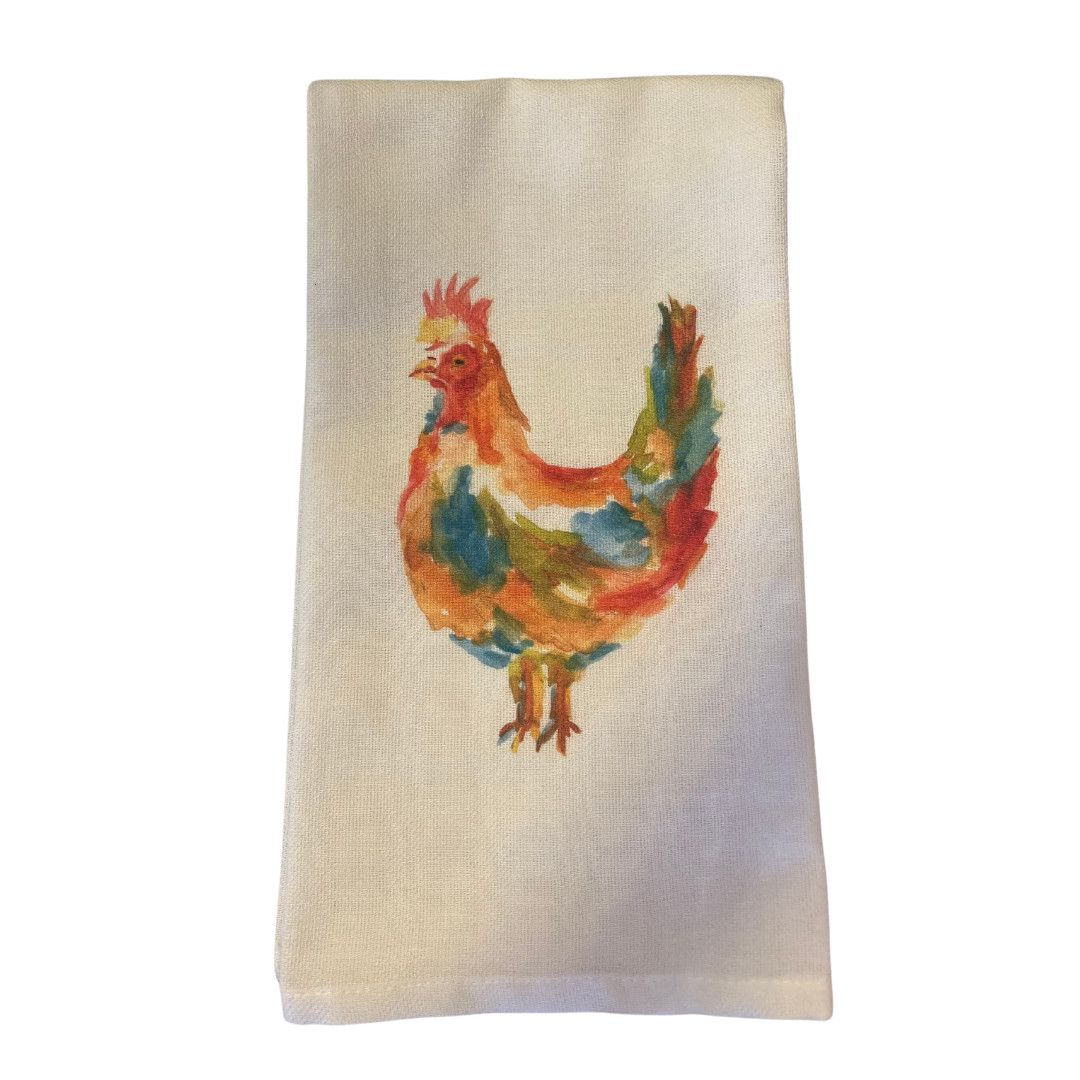 Seasoned Hen Tea Towel