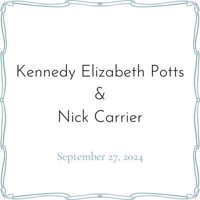 Kennedy Potts &amp; Nick Carrier