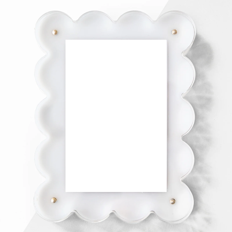 Scallop Acrylic Frame-