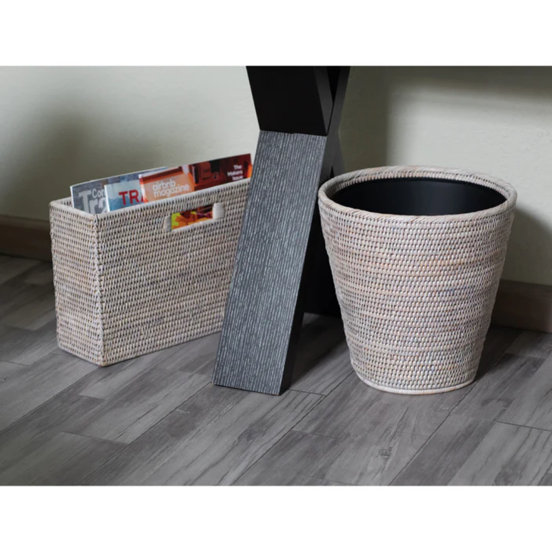 Round Waste Basket- Metal Liner-