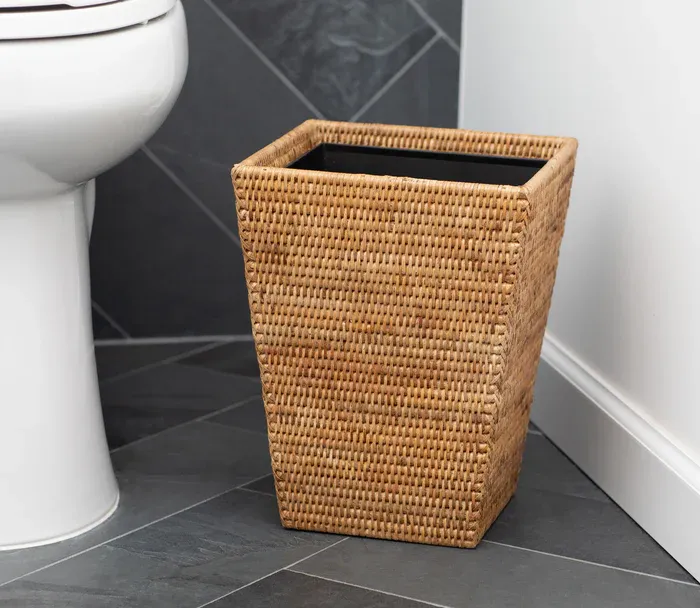 Square Waste Basket- Metal Liner-