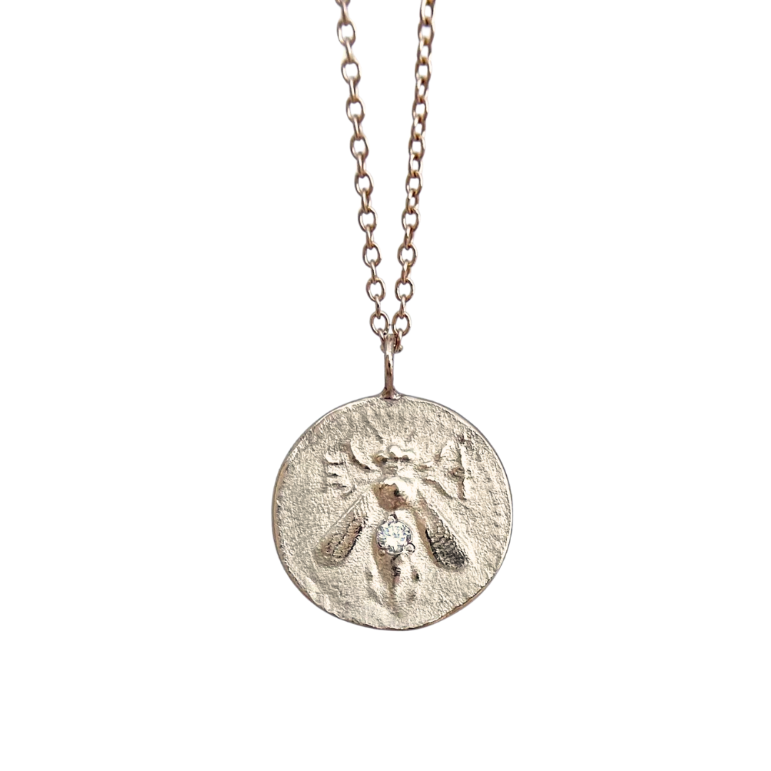 Necklace- 14k Delicate Bee
