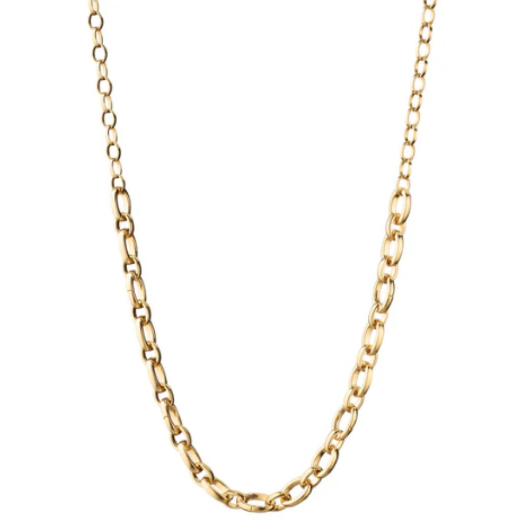 Necklace- 18k YG Audrey Necklace 5 charm stations