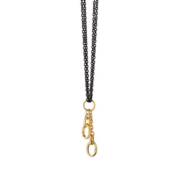 Necklace- 18k YG &quot;Design your Own&quot; Charm on 30&quot; Steel