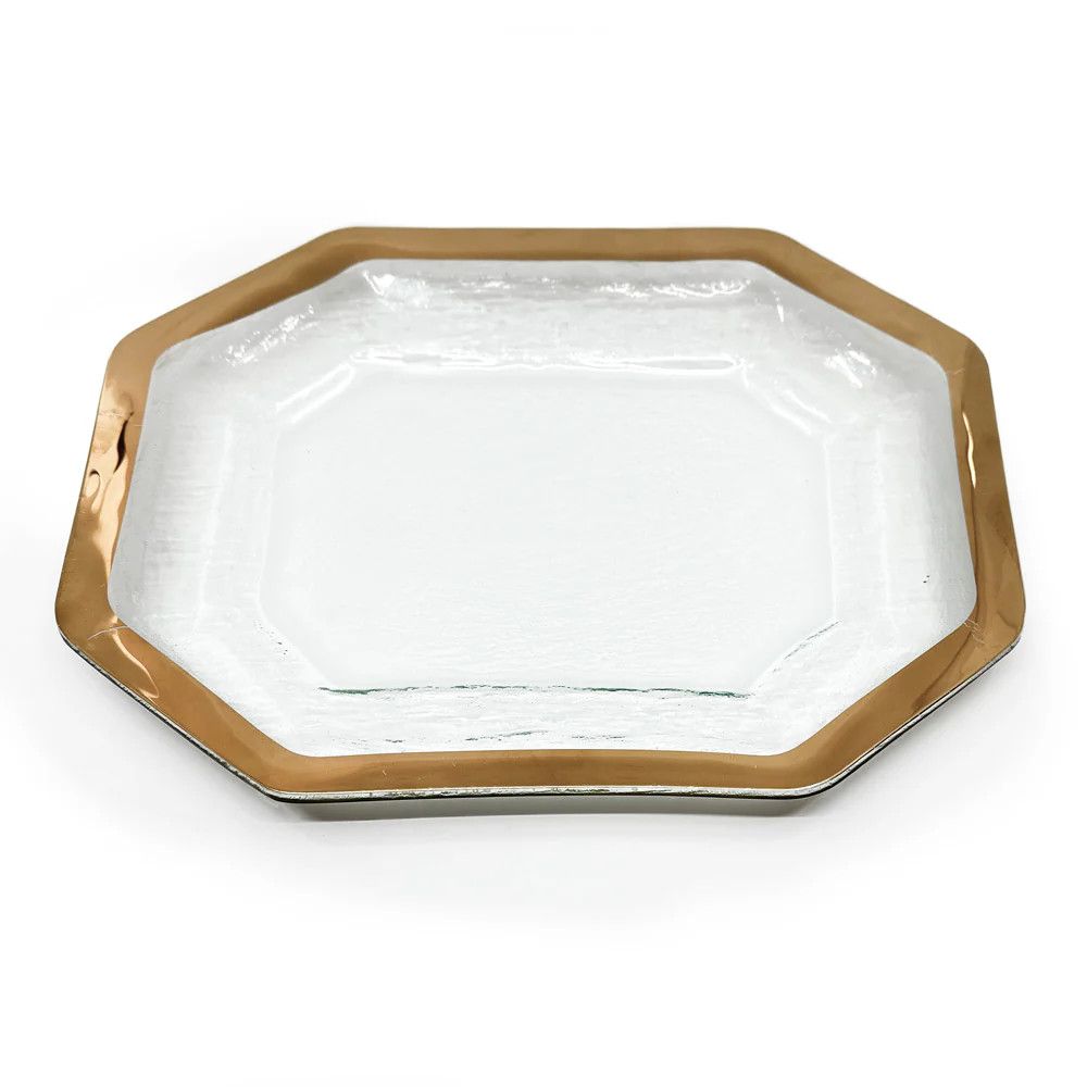 Roman Antique - Steak Platter Med. -Gold