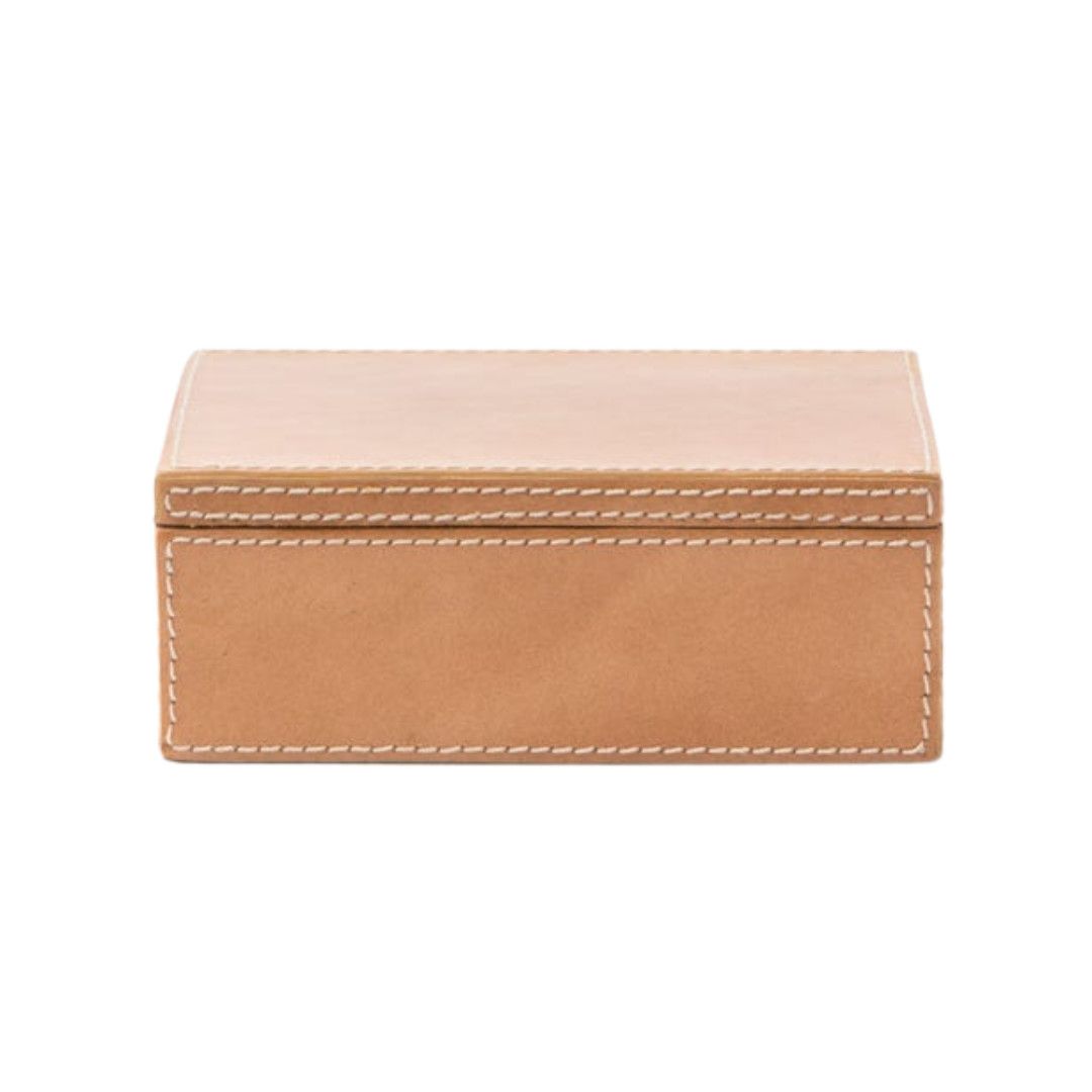 Selby Leather Box, Small, Camel