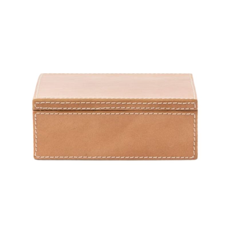 Selby Leather Box, Small, Camel