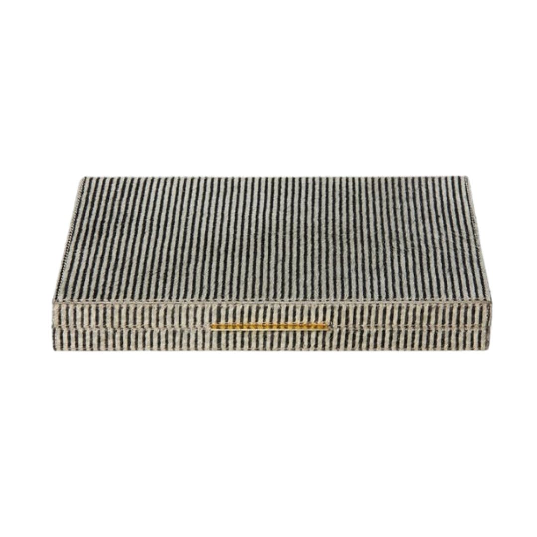 Bailey Brn Backgammon Set, Hair/Hide