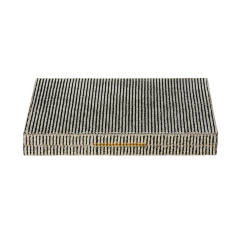 Bailey Brn Backgammon Set, Hair/Hide