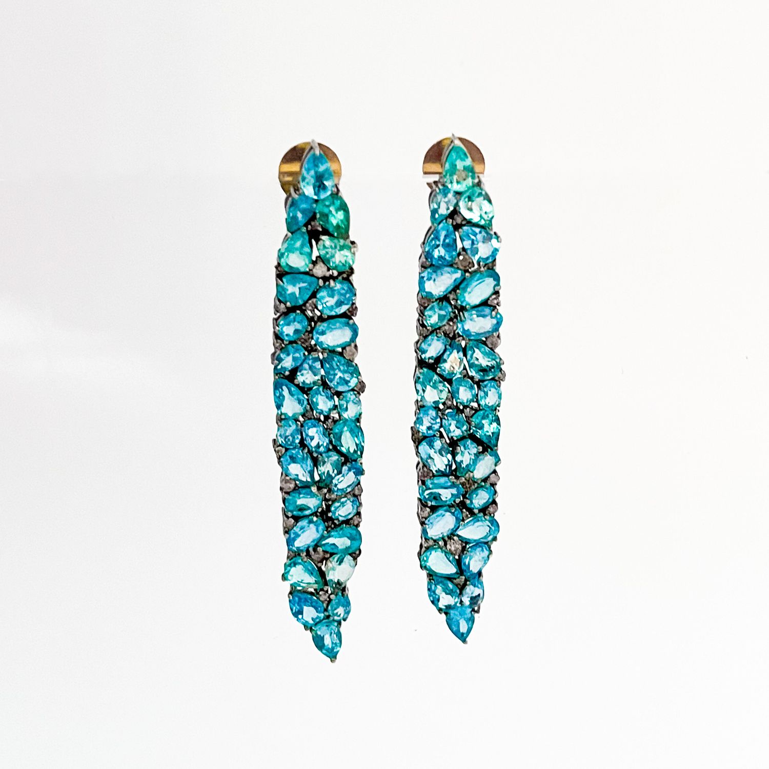 Long Pave Topaz Marquis