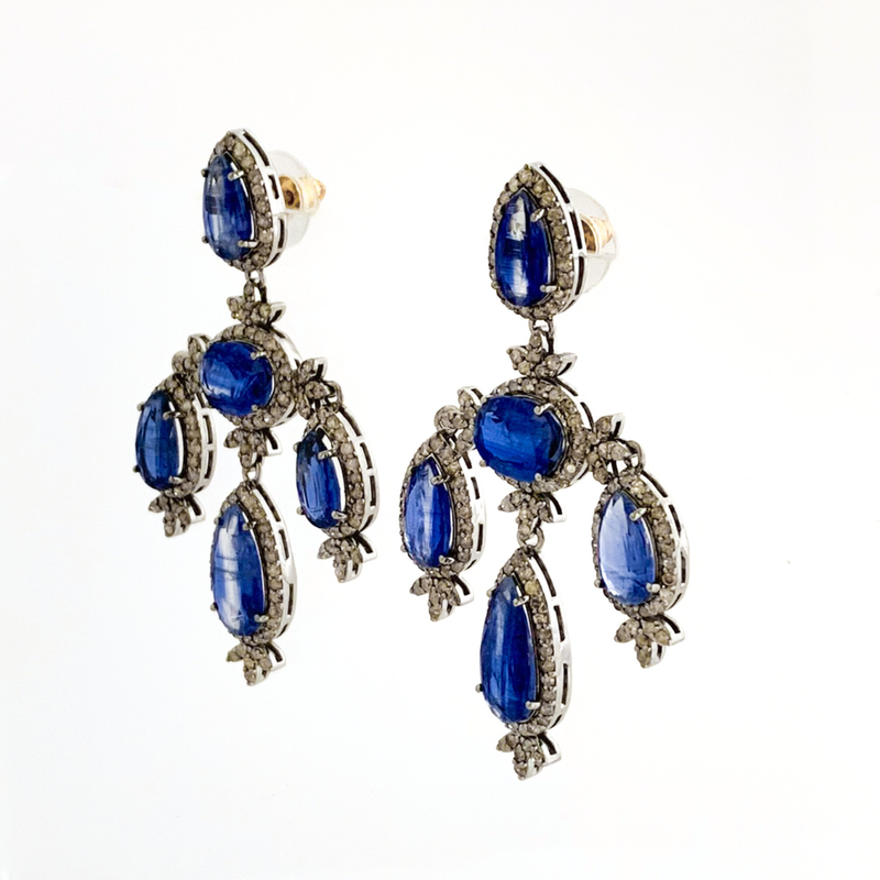 Kyanite Fancy Chandelier Earrings