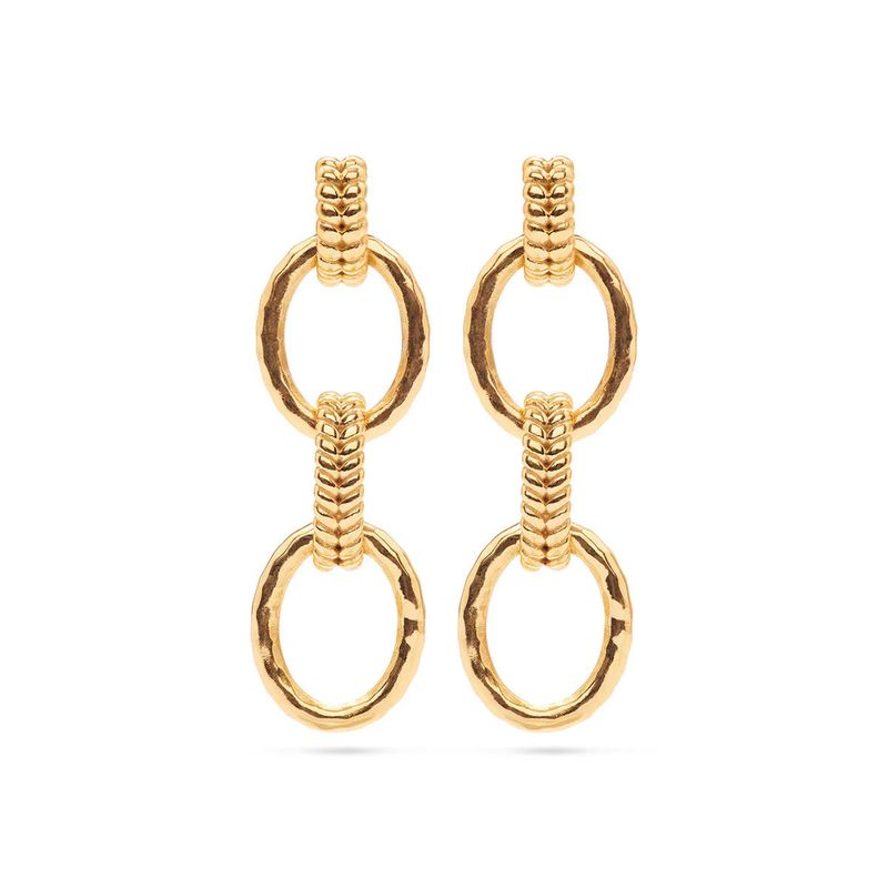Cleopatra Regal Double Link Earring