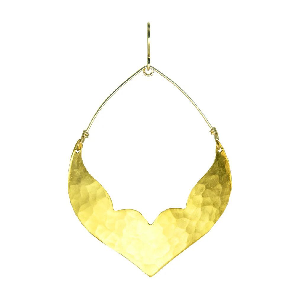 Earring- 14kGP Lotus Morrocan