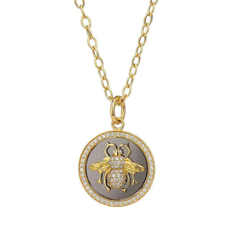 18k 925 Ox Silver Queen Bee Charm