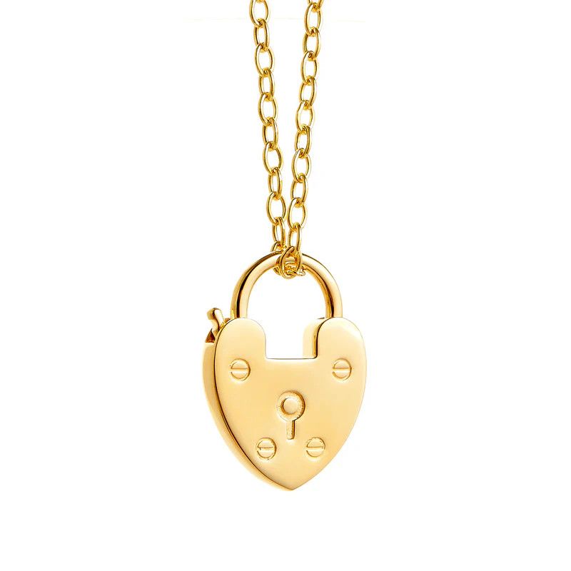 18k Mogul Lock Charm Pendant
