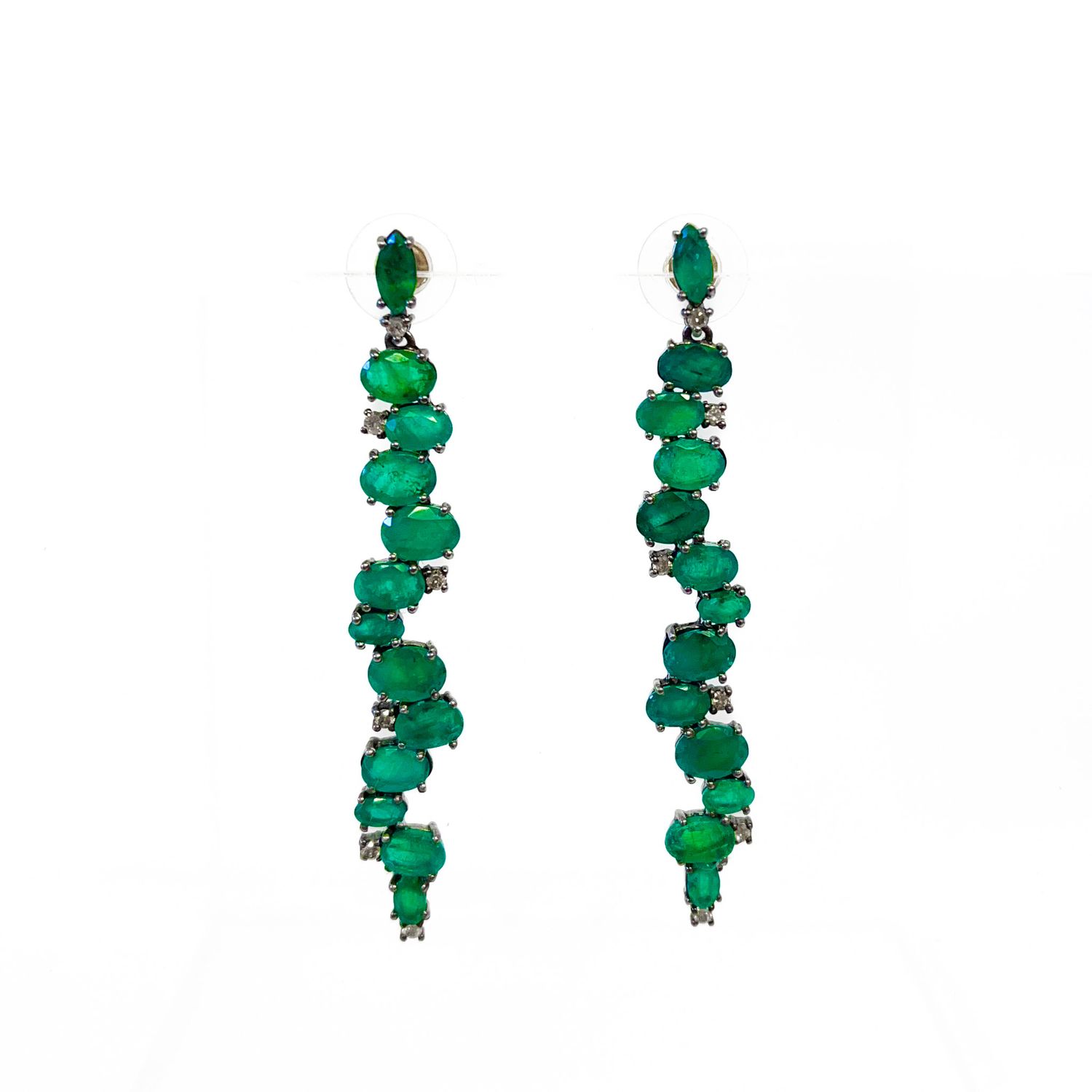 Long Emerald Zig Zags