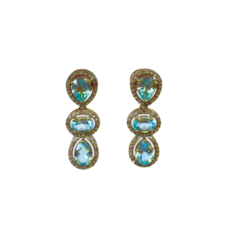 ER- Aquamarine Triple Drop