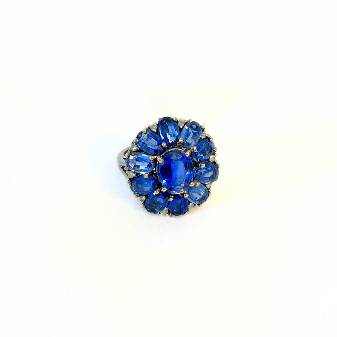 Ring- Kyanite Flower Lg