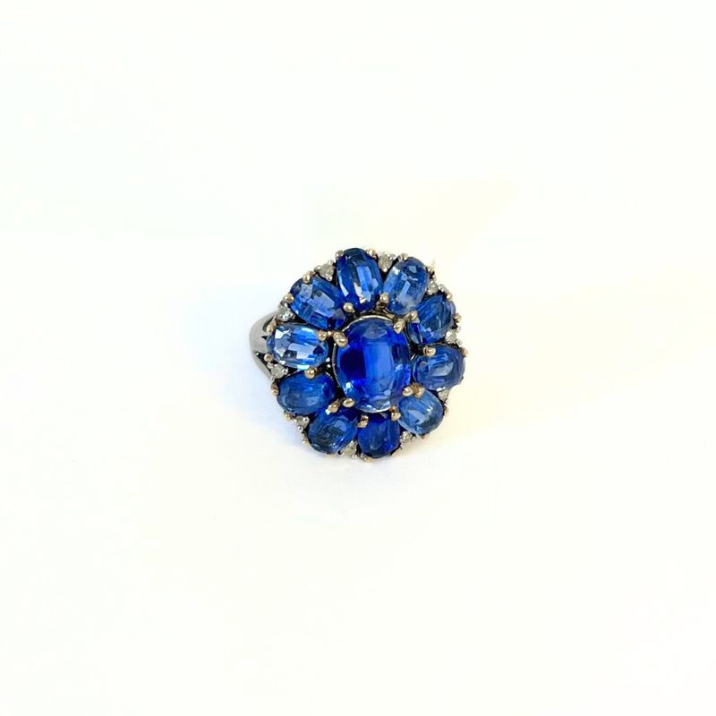 Ring- Kyanite Flower Lg