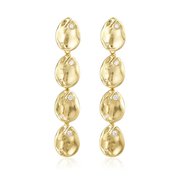 Petal Long Drops w. CZ