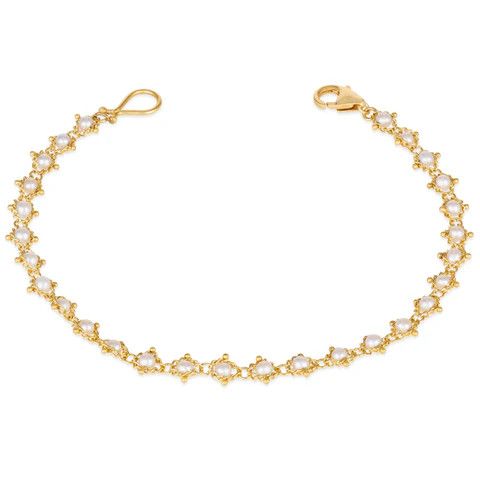 Bracelet- Textile Pearl, 18k