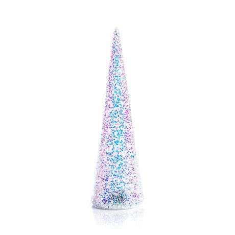 LED White Sequin Tree 11.75"