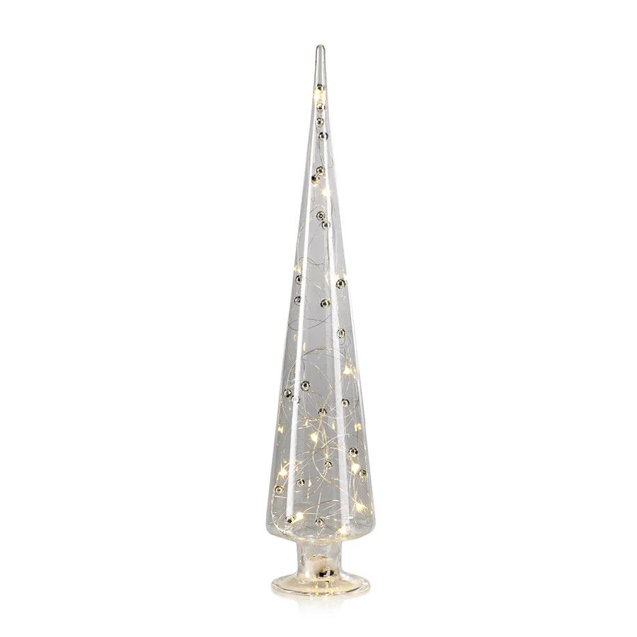 LED Gls Tree w. Silver Beads XLG