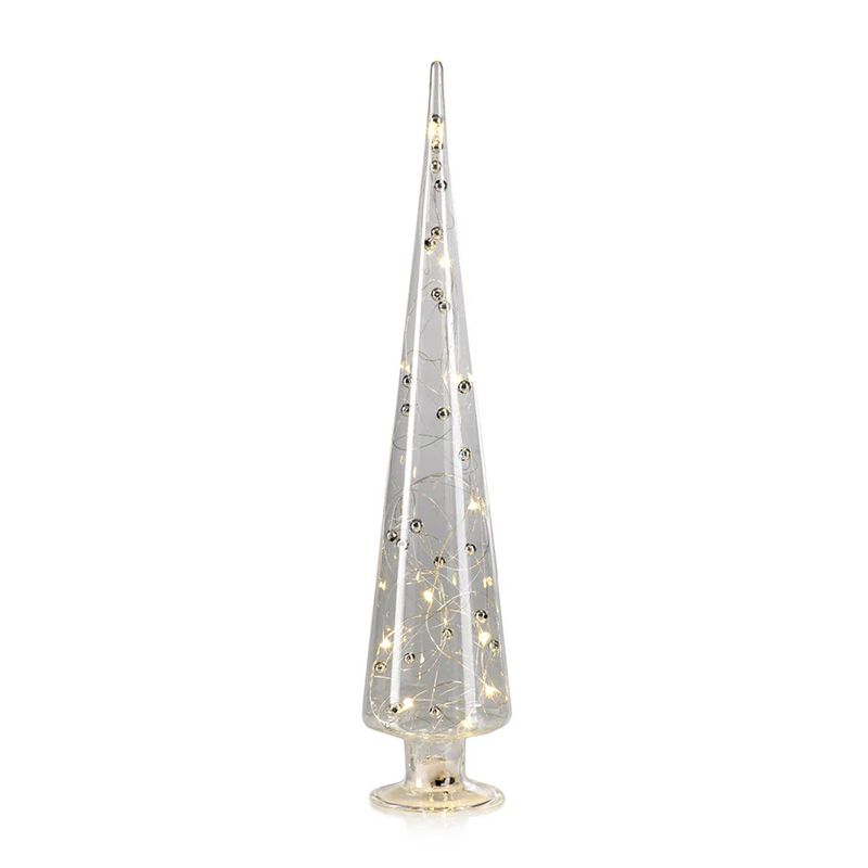 LED Gls Tree w. Silver Beads XLG