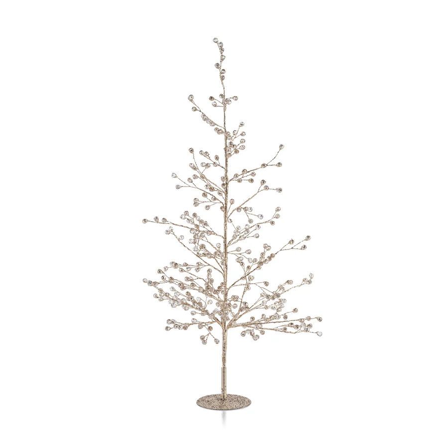 Beaded Berry Tree Gld 23&quot;