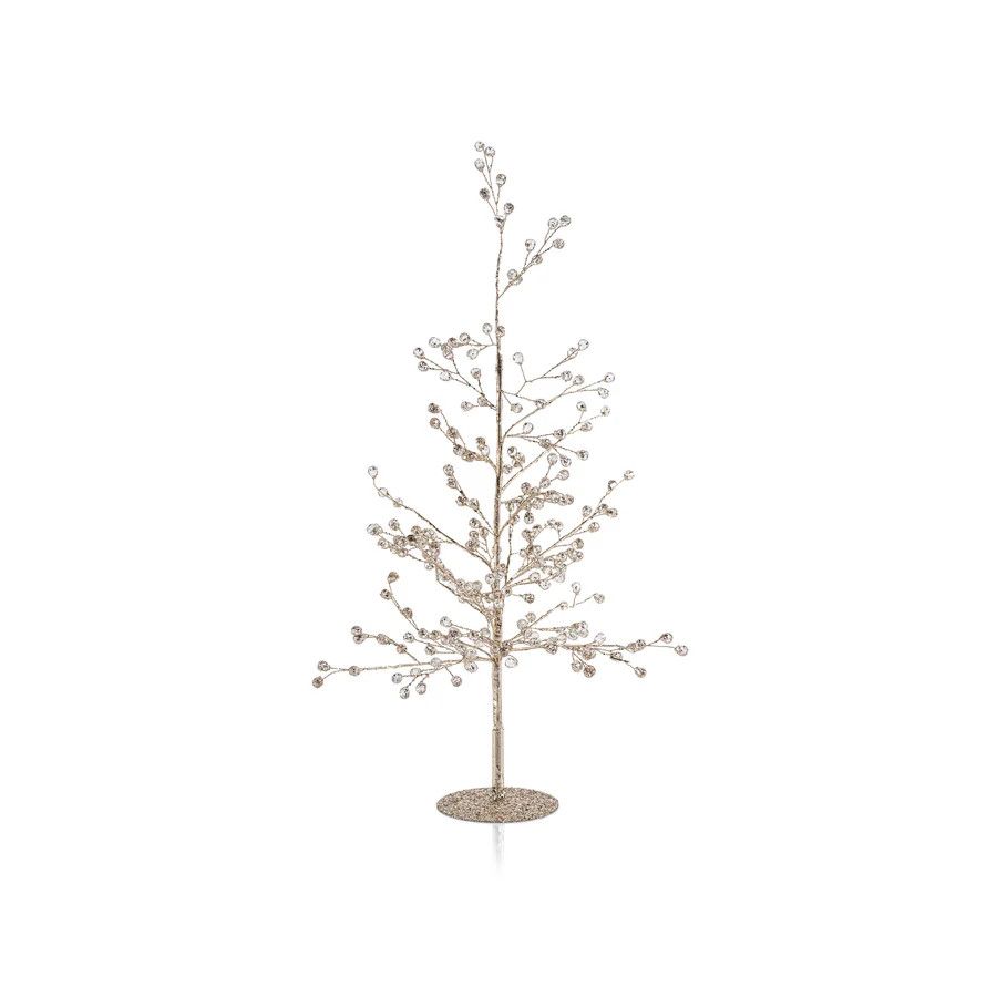 Beaded Berry Tree Gld 19&quot;