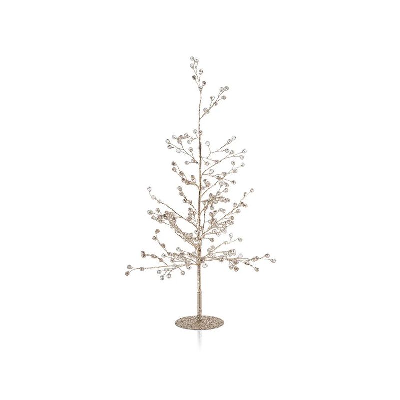 Beaded Berry Tree Gld 19&quot;