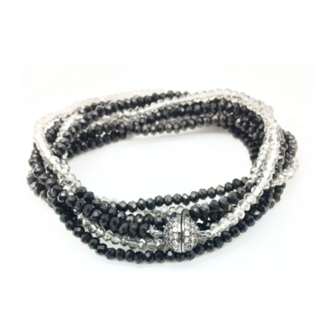 Bracelet- Petra Combo-, Color: Blk Smoky Slate