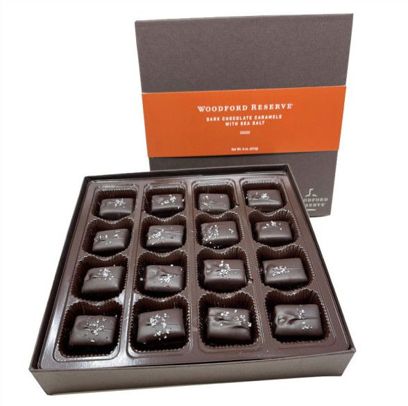 Woodford Reserve Dark Chocolate Caramels with Sea Salt 16 pieces, 8 oz