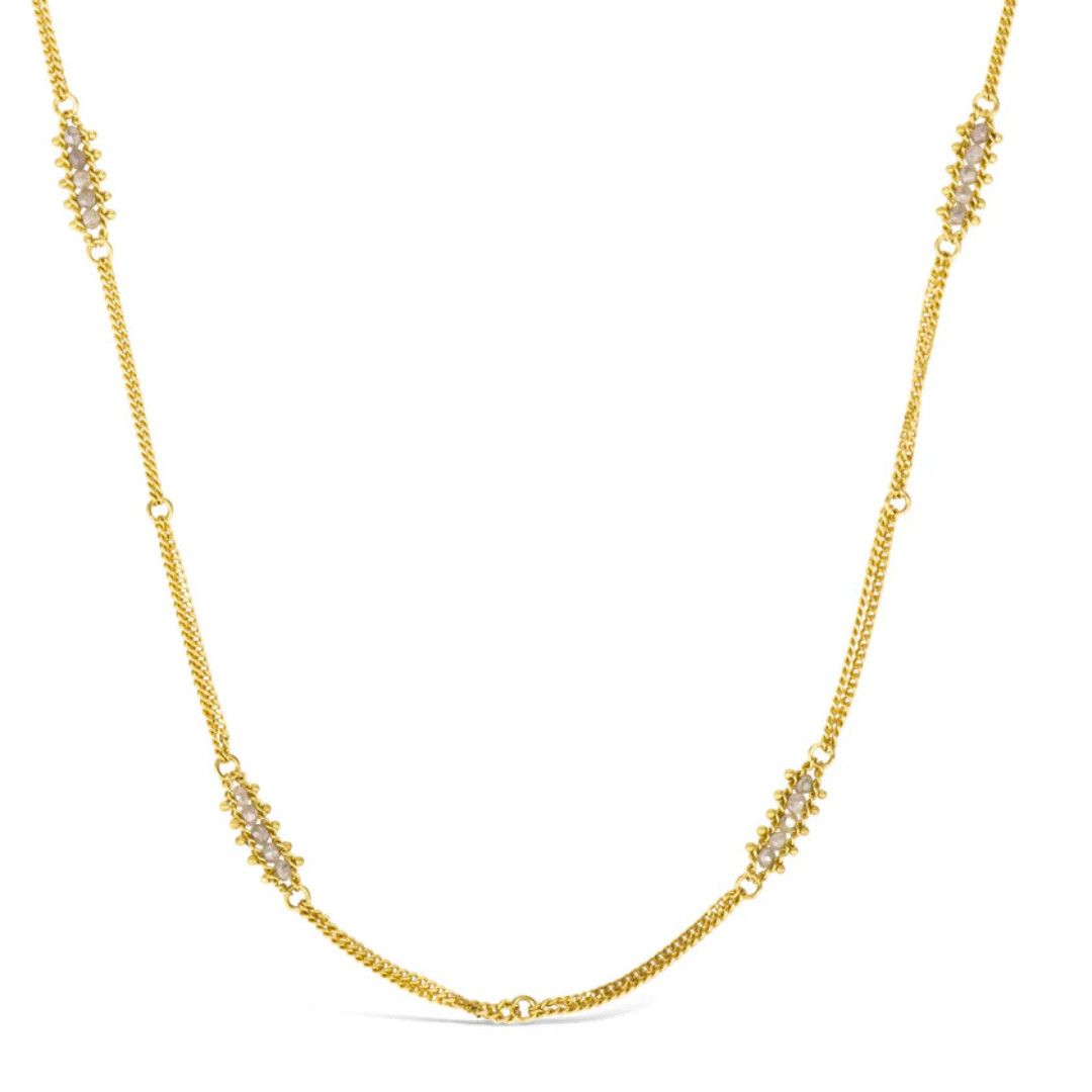 Necklace - Textile Station Silver Diamond 1.4cts 18K