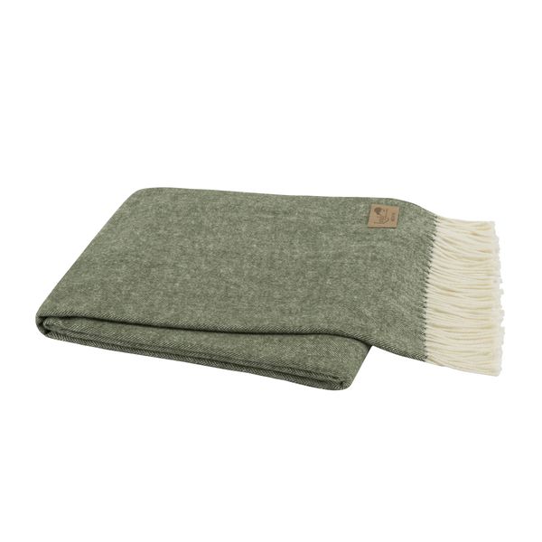 Herringbone Throw- Hunter