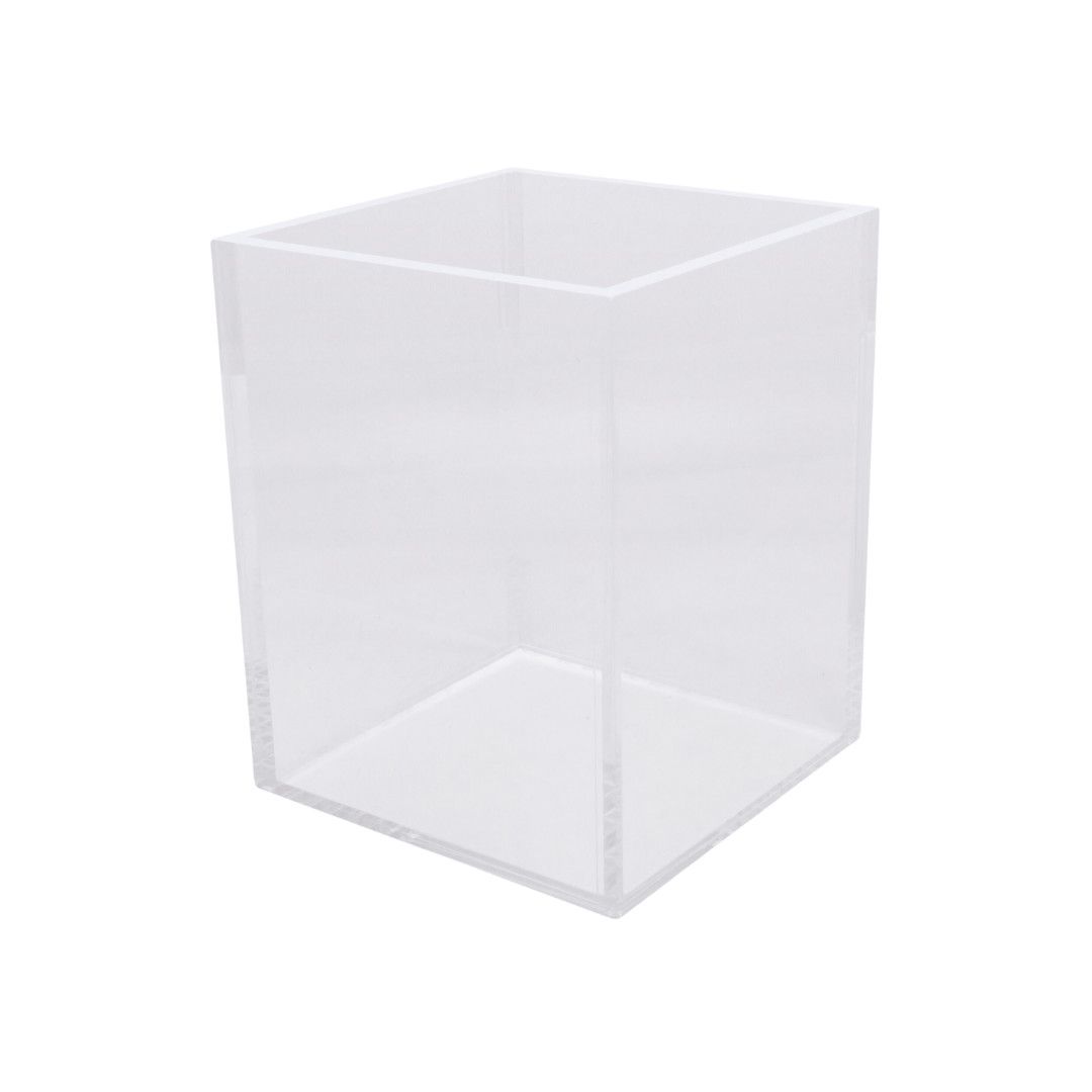 Lucite Trash Can