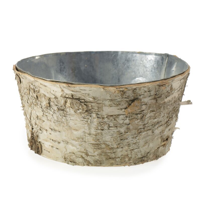 Birch Pot w. Zinc 8x3.5