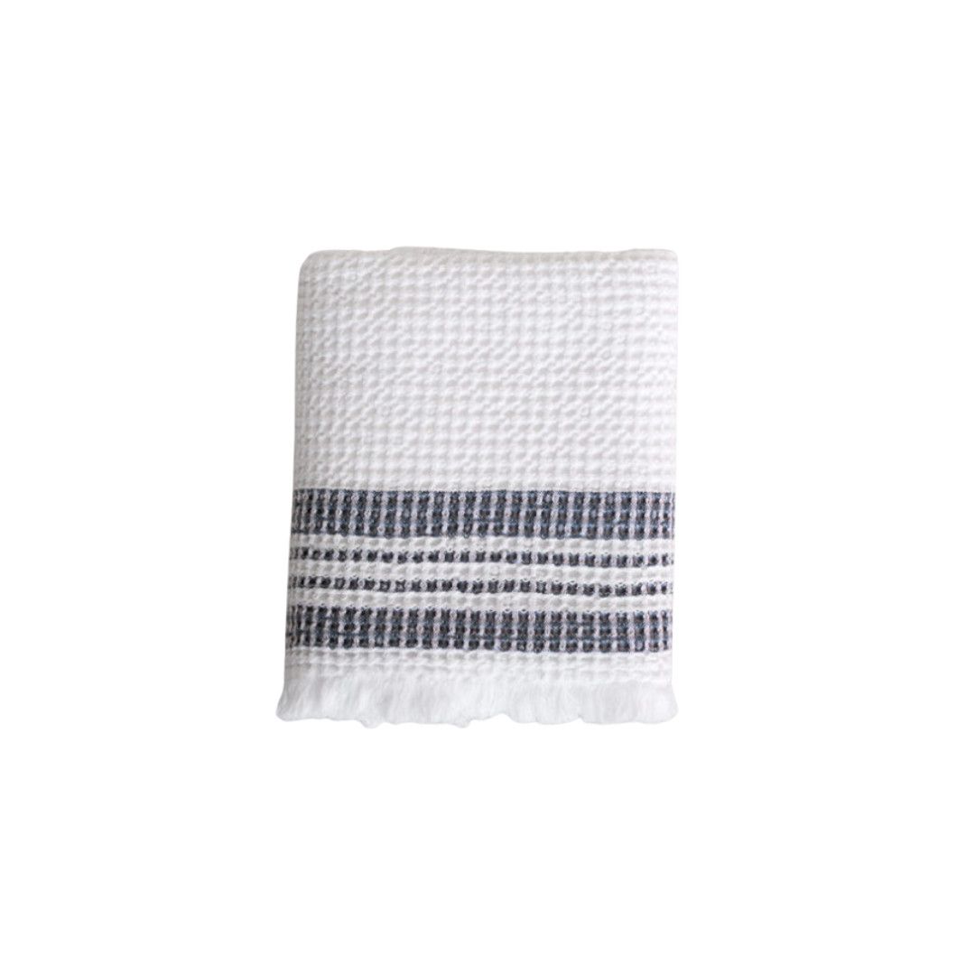 Belgian Waffle Hand Towel- Ink