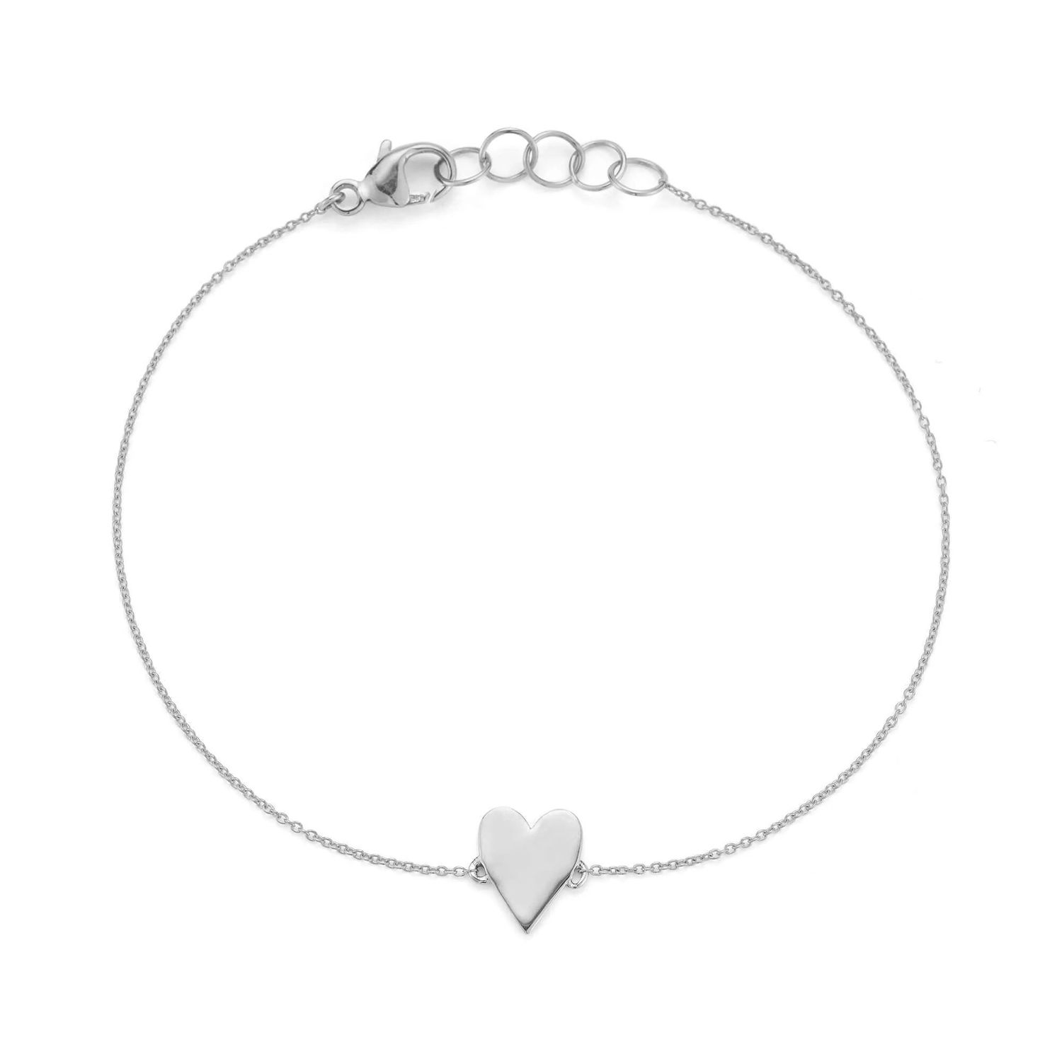 Bracelet- Heart- White Gold