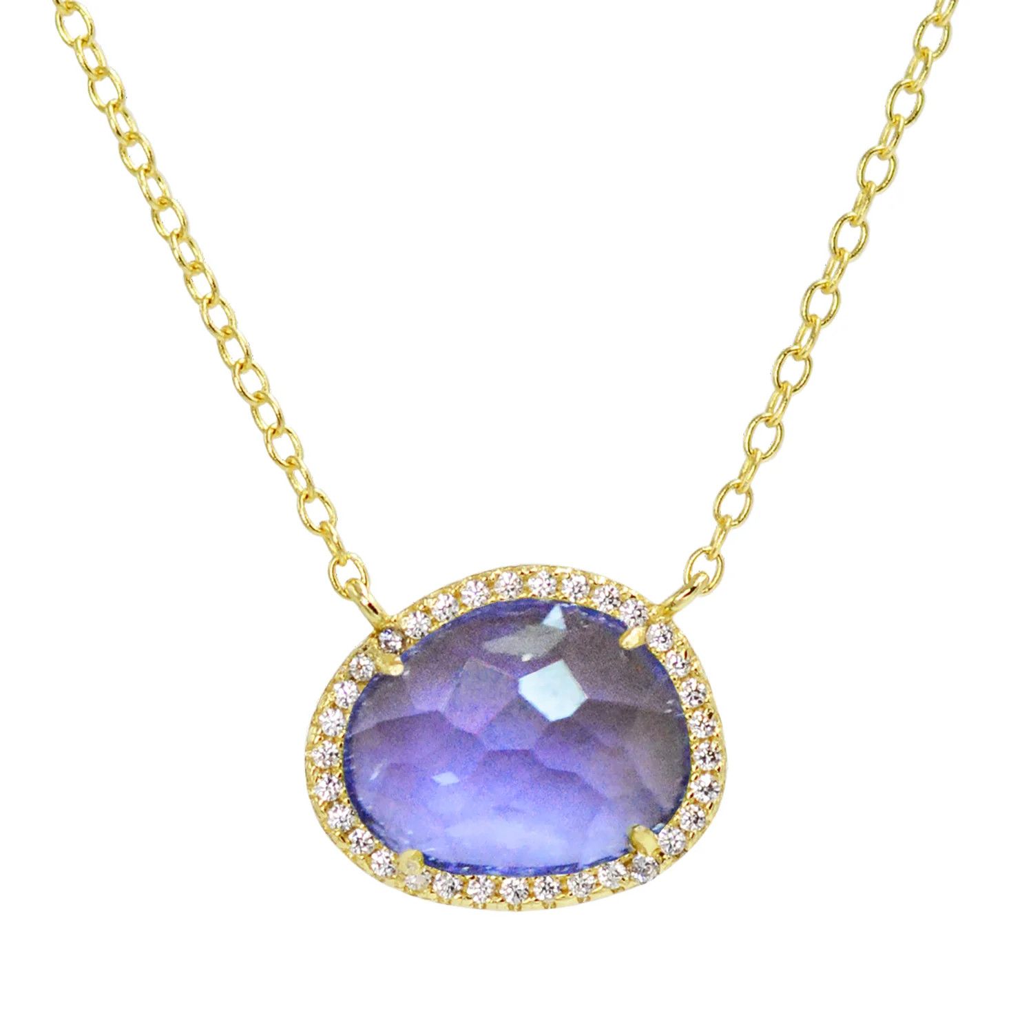 Kokoto Necklace-, Color: Tanzanite