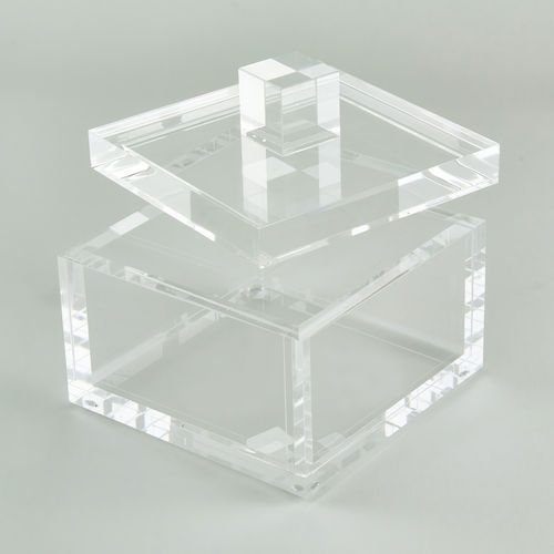 Lucite Clear Box w. Clear Knob