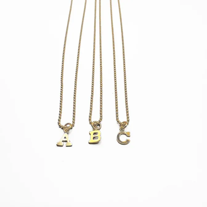 14K GF Initial Necklace-