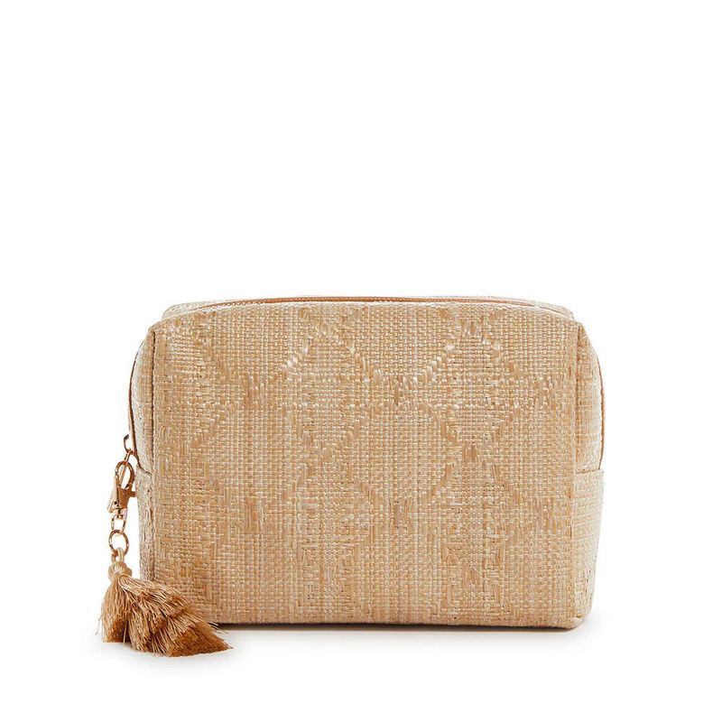 Luxe Bali Straw Everything Bag- Sand