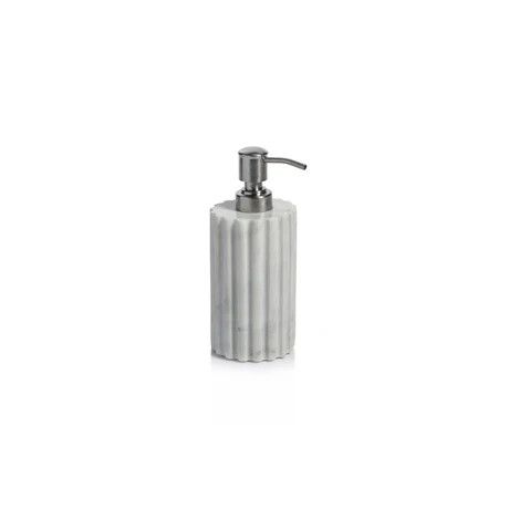 Fluted White Marble Soap Dispenser