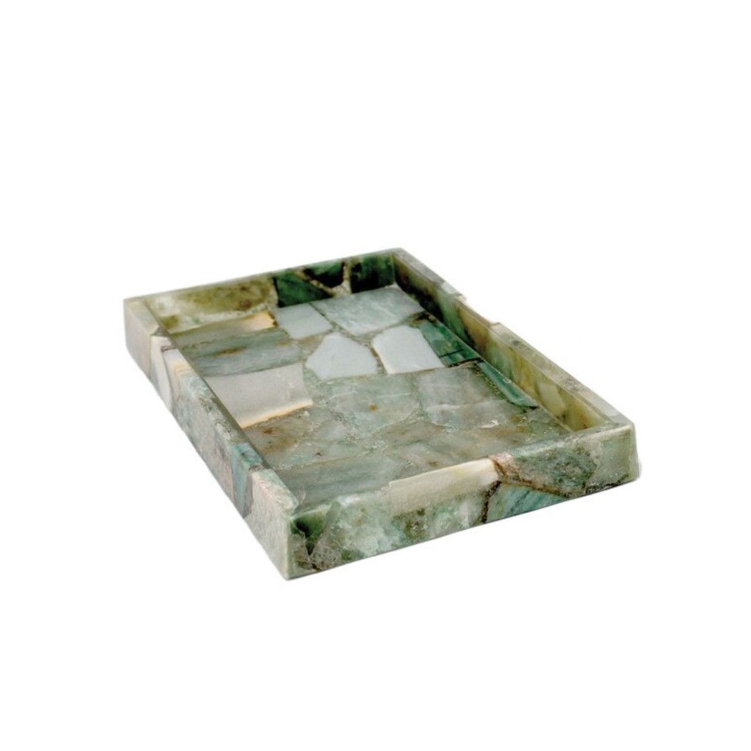 Green Agate Tray- Sm