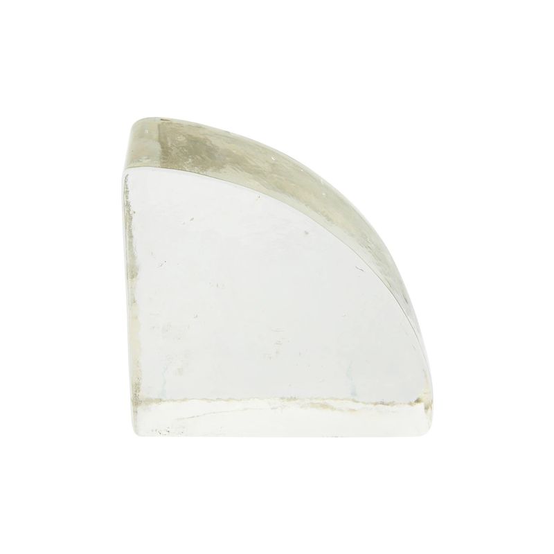 Handmade Glass Book End, Clear