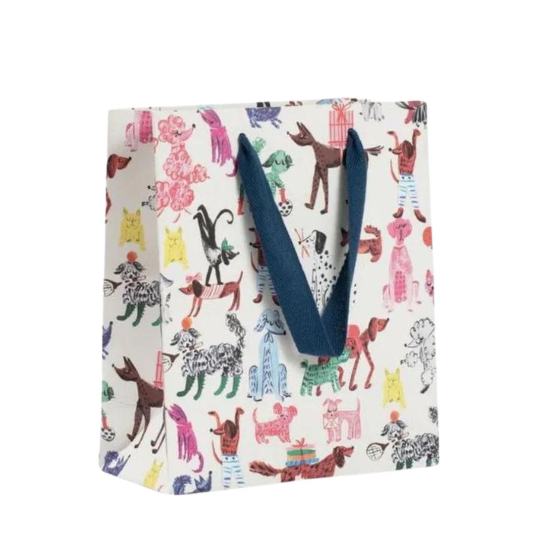 Medium Gift Bag-, Pattern: Doggies