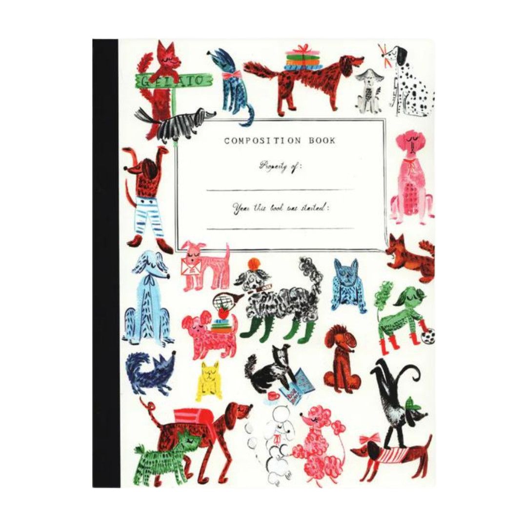 Composition Book-, Pattern: Doggies