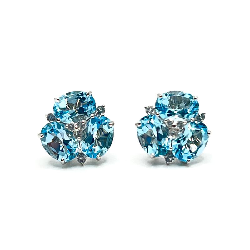 Sm Triple Oval Blue / White Topaz Rnd-